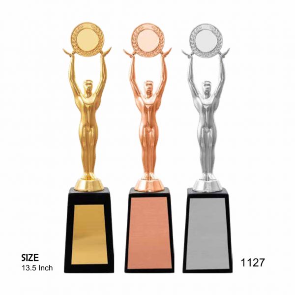 Oscar round medal trophy Giftcentre-1127 Best Metal Trophy. Trophy for Performance, spots school competition, etc. best New trophies, 2023