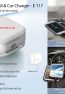 GIFTCENTRE e117 9550 dual usb wall and charger
