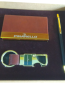 Premium quality  pen, card holder and Key chain gift set with Gold plated.