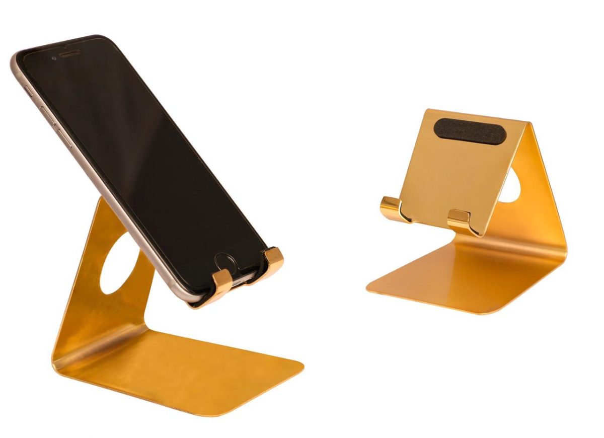 Metal Mobile stand in Golden color Premium Look. Premium look