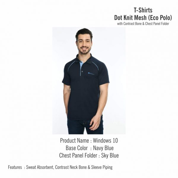 T- Shirt - with contrast Bone & Chest panel Folder